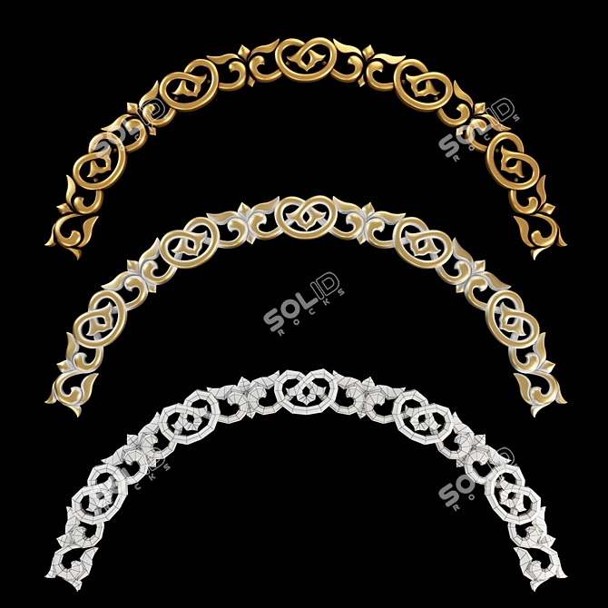 Title: Saintly Arch CNC Cutting Kit 3D model image 1