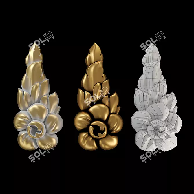 CVETOK  CNC-Cuttable Quality Flower 3D model image 1