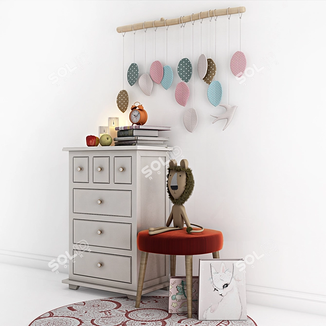 Adelina Kids' Furniture: Stylish and Functional 3D model image 2