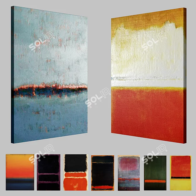 Customize Sizes | Oil Paintings 3D model image 1