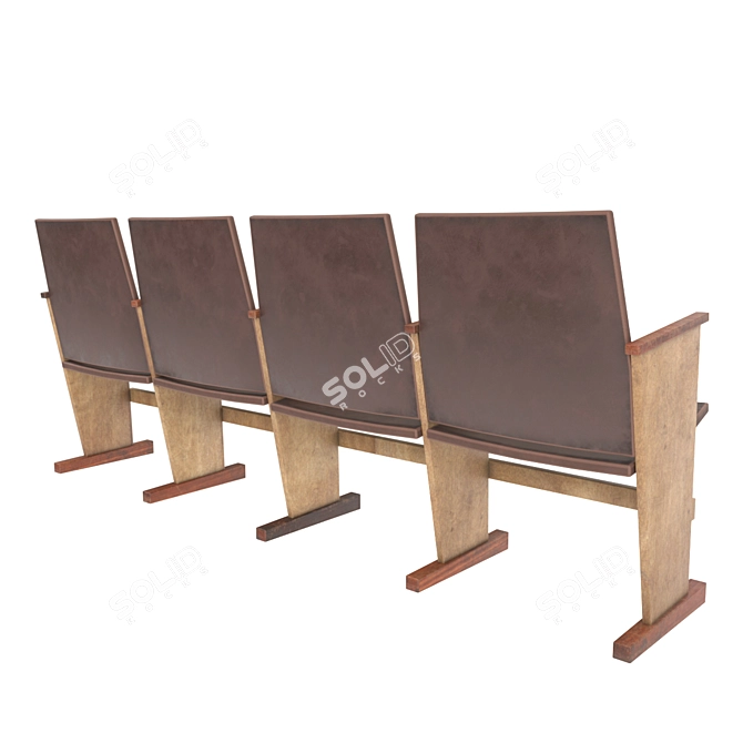 Versatile Seating Solution: Armchairs and Tribune 3D model image 5