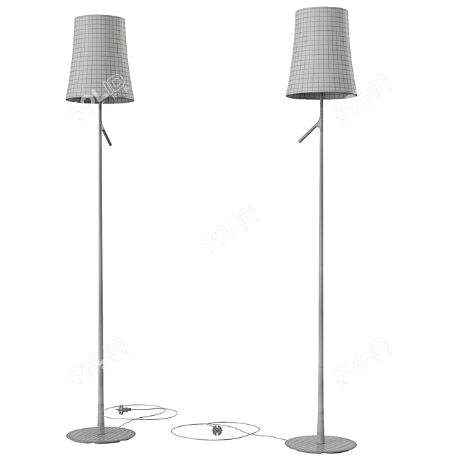 Elegant Illuminating Floor Lamp 3D model image 2