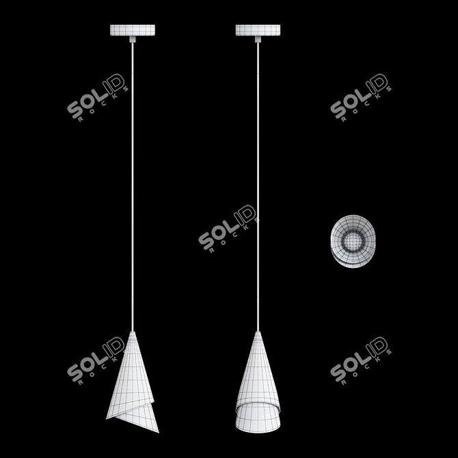 Lightstar Cone Pendant - 757010 3D model image 3