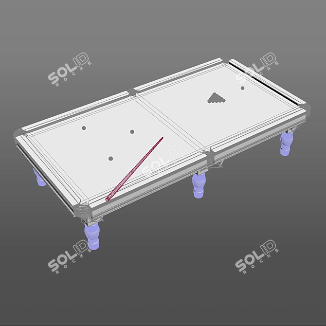 Luxury Game Room Table 3D model image 4