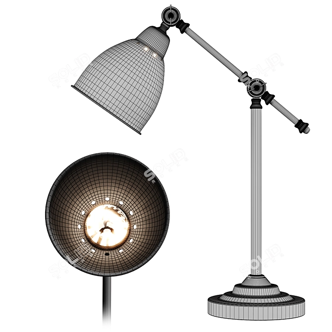 Odeon Cruz Table Lamp 3D model image 2