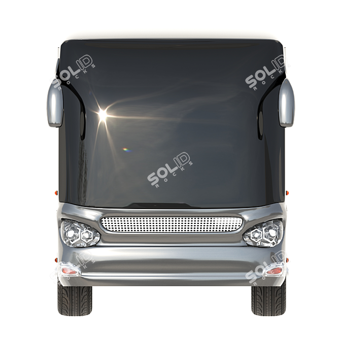 Reliable Daily Commuter Bus 3D model image 2