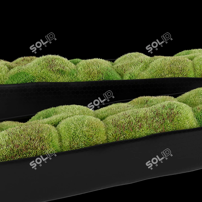 Organic Sculpted Trough for Nature-Inspired Décor 3D model image 4