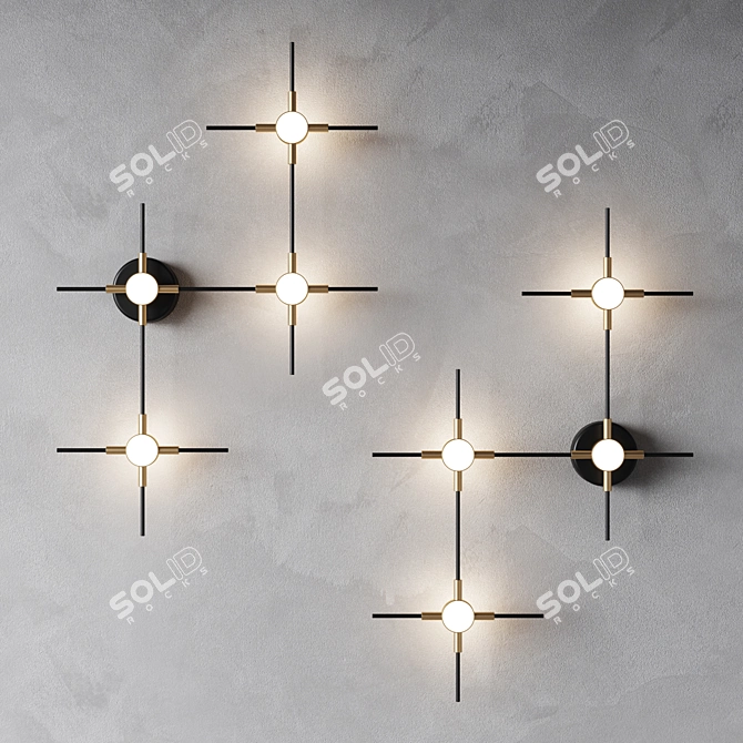 Modern LED Wall Lamp: Lampatron 3D model image 1