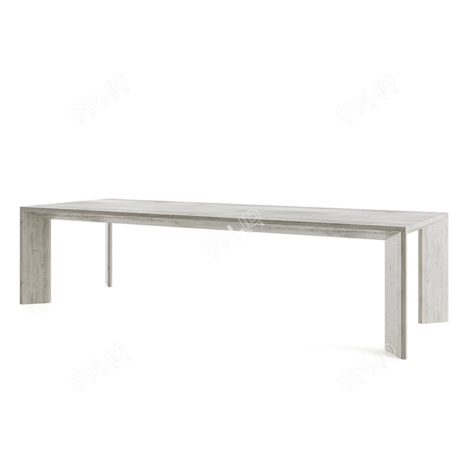 Arles Dining Table: Modern Elegance for Stylish Living 3D model image 3