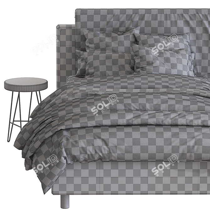 Sleek Teen Bed: Frick Basso by Twils 3D model image 5