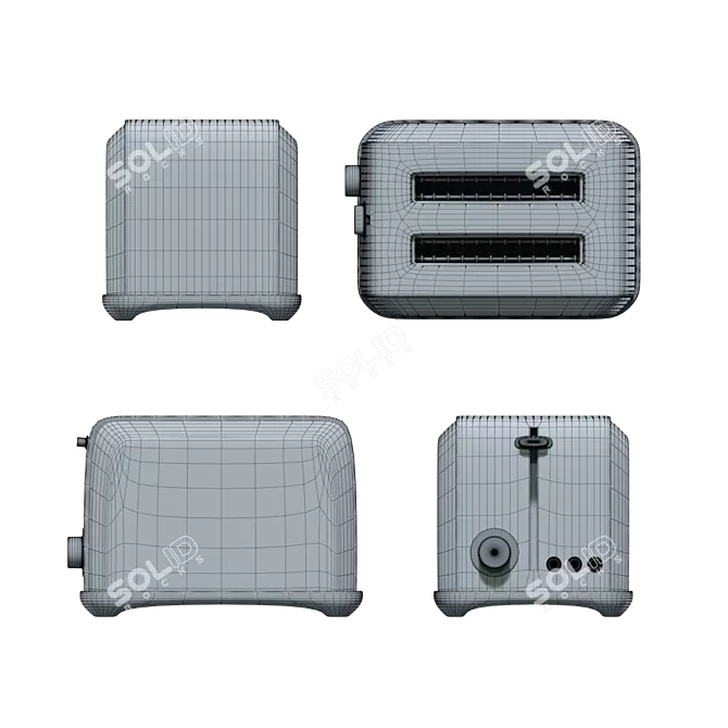 Orange Toaster Unit - UST-018 3D model image 3