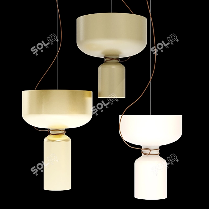 Modern ANDlight SPOTLIGHT VOLUMES Pendant 3D model image 4