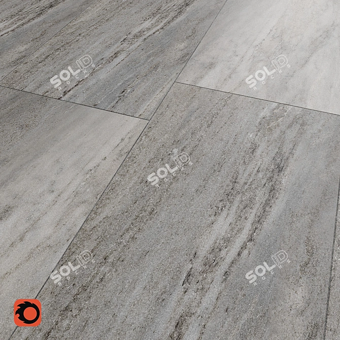 Sleek Grey Stone Tiles: Missouri Collection 3D model image 3