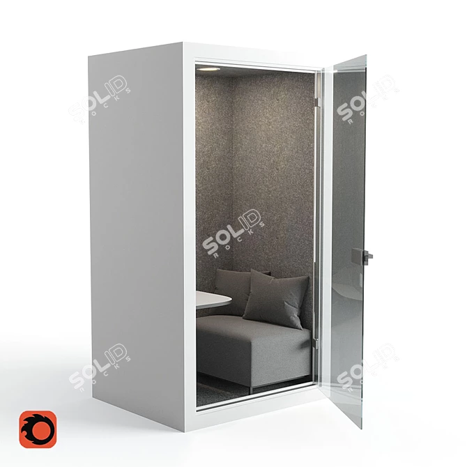 Mobile Meeting Room: Compact and Versatile 3D model image 1
