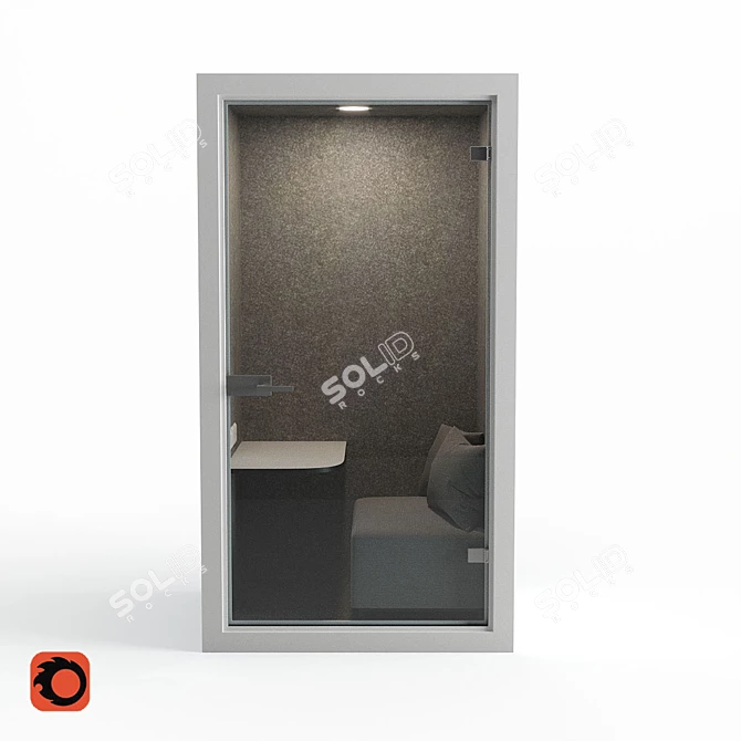 Mobile Meeting Room: Compact and Versatile 3D model image 2