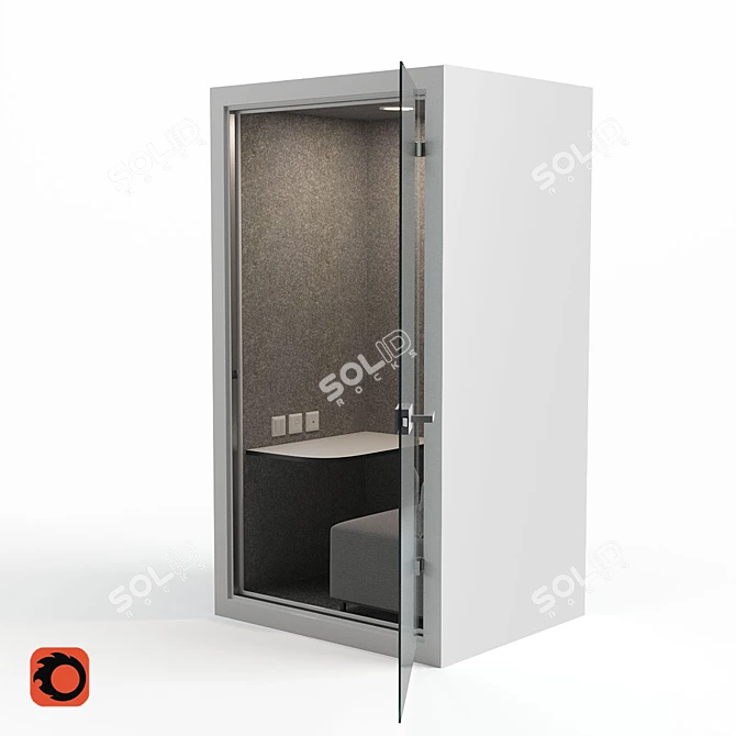 Mobile Meeting Room: Compact and Versatile 3D model image 4