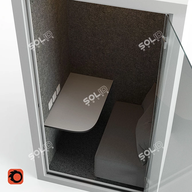 Mobile Meeting Room: Compact and Versatile 3D model image 5