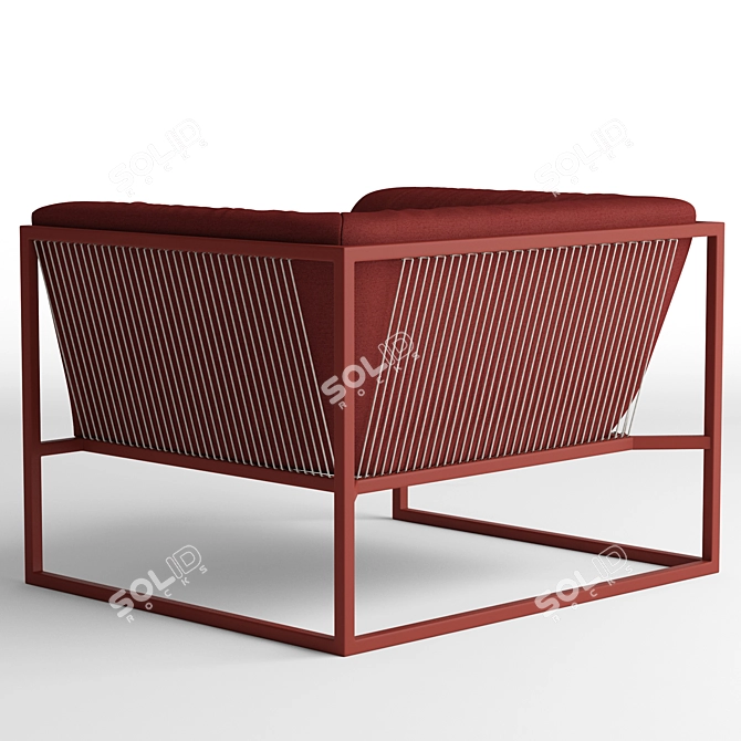 Contemporary MDF Italia Arpa Armchair 3D model image 2