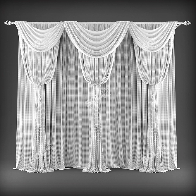 Polys and Verts - Curtain Enhancers 3D model image 2