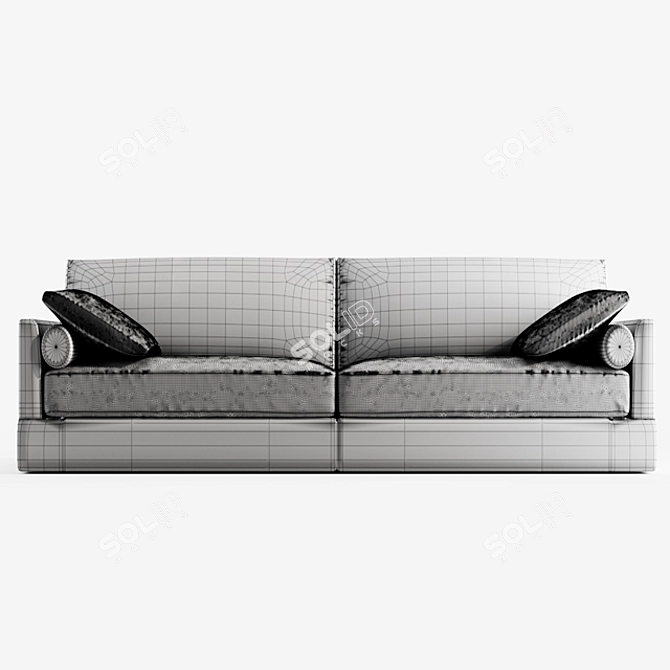 Modern Luna Sofa - Bellus 3D model image 3