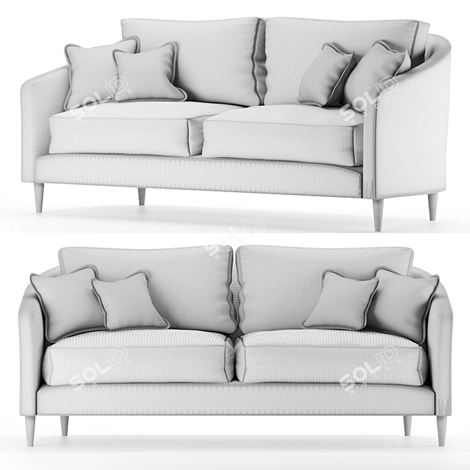 Anthropologue Light Blue Sofa 3D model image 2