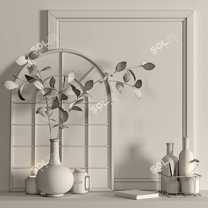 Exquisite Decor Set: Enhance Your Space 3D model image 5