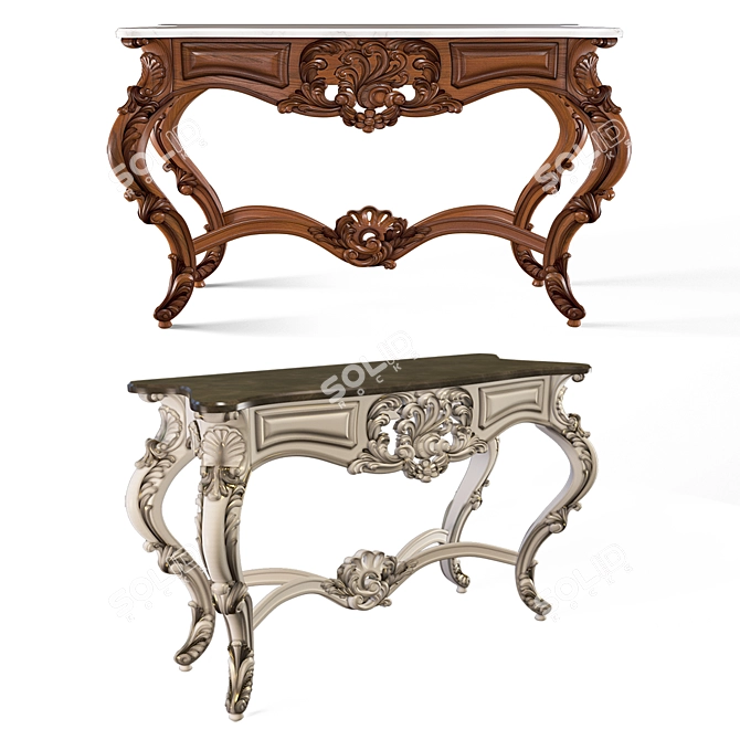 Vimercati Italian Console: Luxury Classic Design 3D model image 1