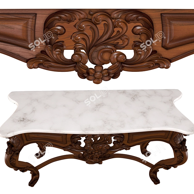 Vimercati Italian Console: Luxury Classic Design 3D model image 2