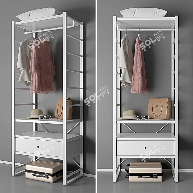 IKEA Elvarli 2 Set - Modern Storage Solution 3D model image 1