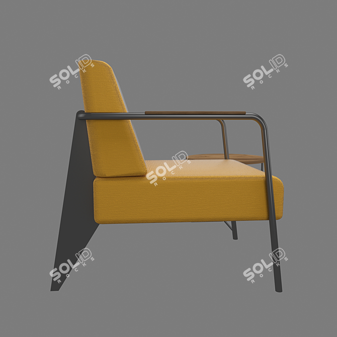 Modern Nova Chair and Coffee Table 3D model image 2
