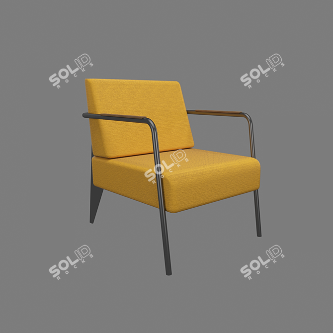 Modern Nova Chair and Coffee Table 3D model image 4