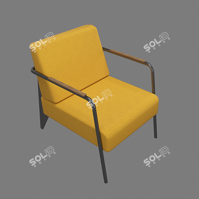 Modern Nova Chair and Coffee Table 3D model image 6
