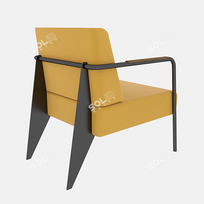 Modern Nova Chair and Coffee Table 3D model image 11