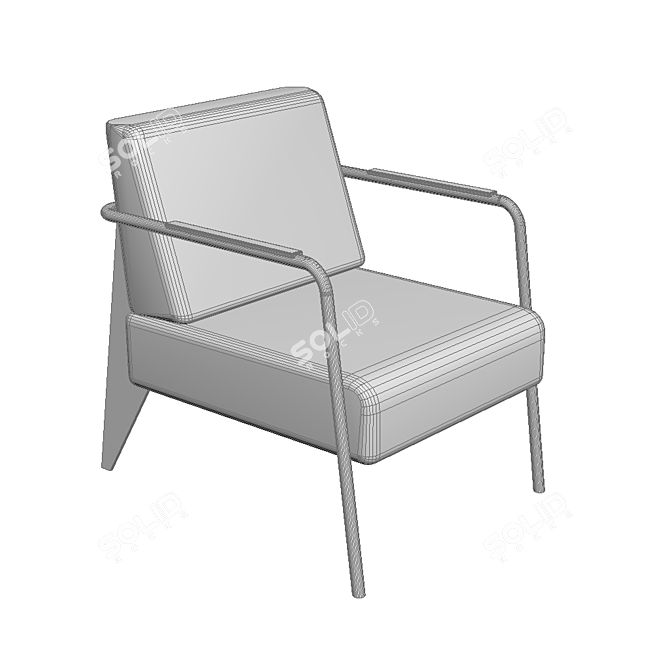 Modern Nova Chair and Coffee Table 3D model image 12
