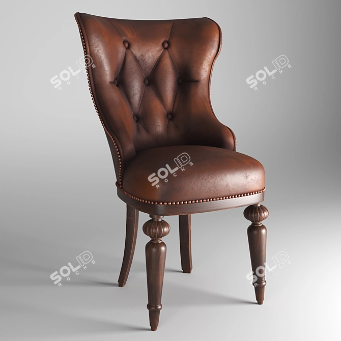  Timeless Elegance: Classic Chair C 3D model image 5