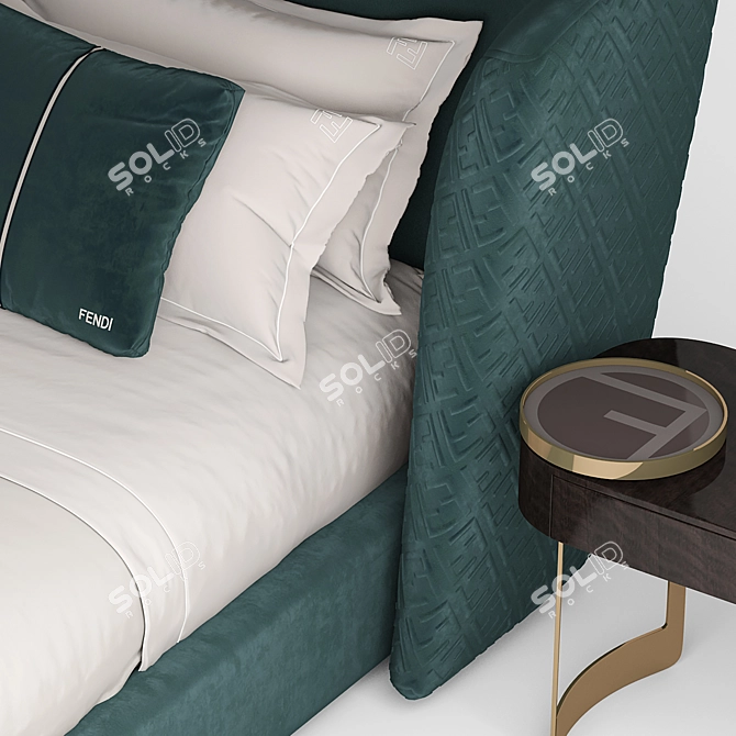 Fendi Ceasar Bed 3D model image 2