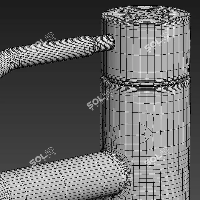 Sleek Caol Vessel Faucet 3D model image 3