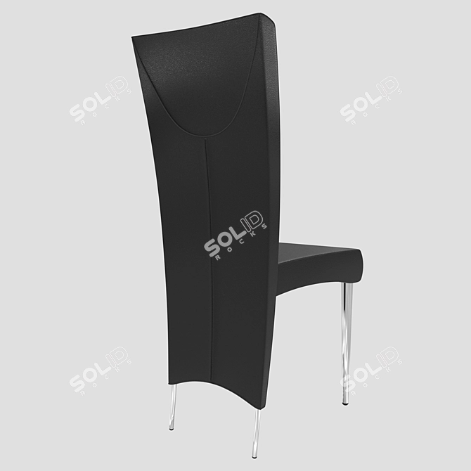 Elegant Elenoire Chair: Italian Sophistication 3D model image 9