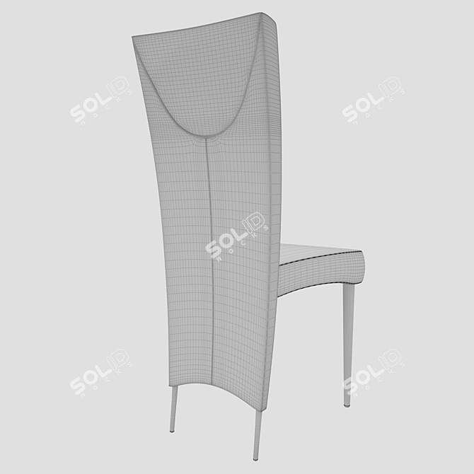 Elegant Elenoire Chair: Italian Sophistication 3D model image 10