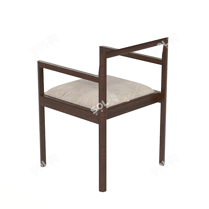 Densen Armchair - Elegant Dining Chair 3D model image 3