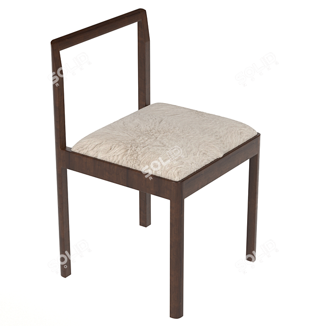 Densen Armchair - Elegant Dining Chair 3D model image 4