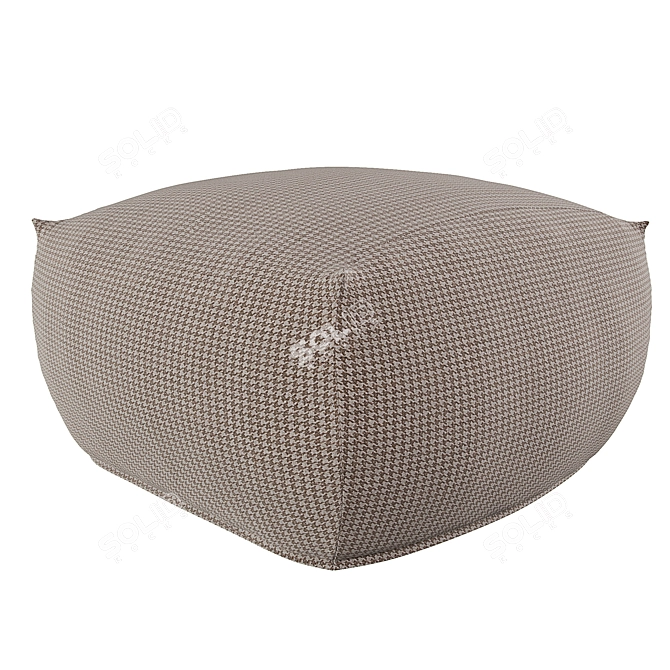 Tonin Casa Truly Pouf - Chic and Versatile 3D model image 2