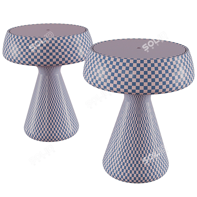 Sleek Maki Table - d-42, h-51 cm 3D model image 4