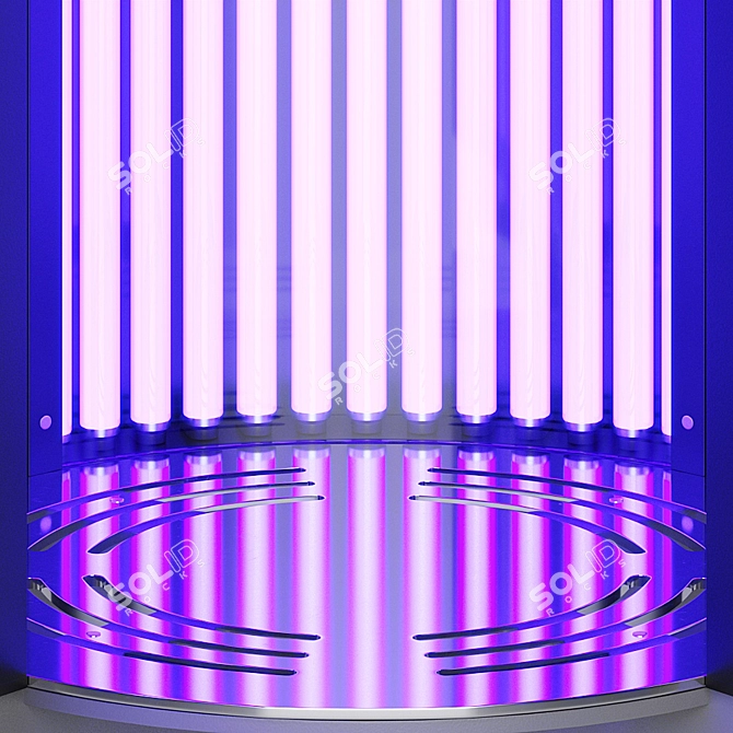 Sunflower V50 Vertical Tanning Bed 3D model image 3