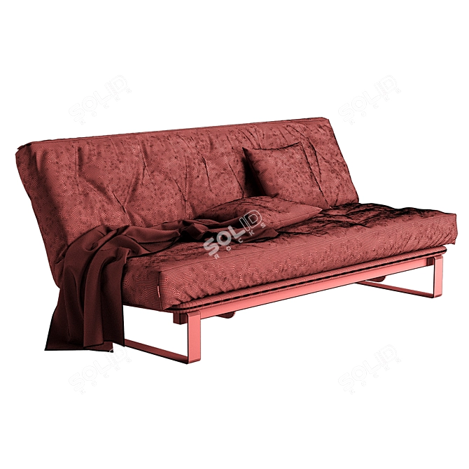 Danish-inspired Minimum Sofa: Adjustable, Orthopedic, Stylish 3D model image 5