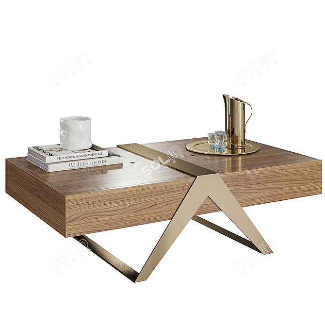 Sleek and Stylish Matrioska Coffee Table 3D model image 1