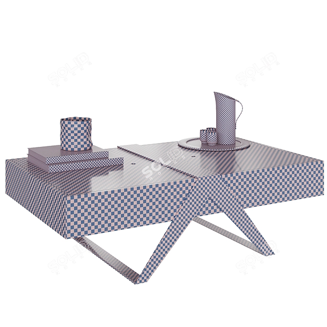 Sleek and Stylish Matrioska Coffee Table 3D model image 5