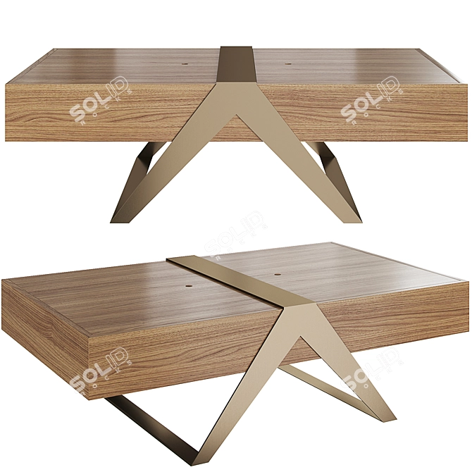 Sleek and Stylish Matrioska Coffee Table 3D model image 6