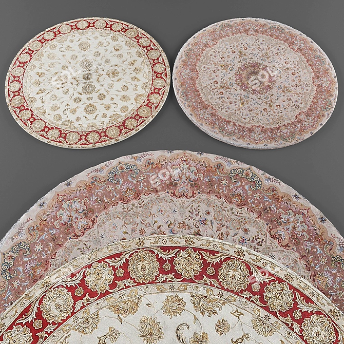 Round Rugs Collection 069 3D model image 1