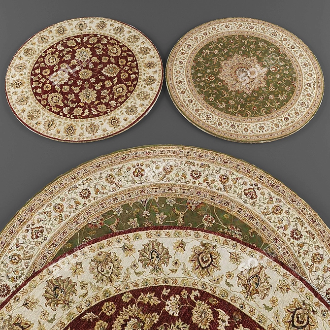 Round Rugs Collection 069 3D model image 3